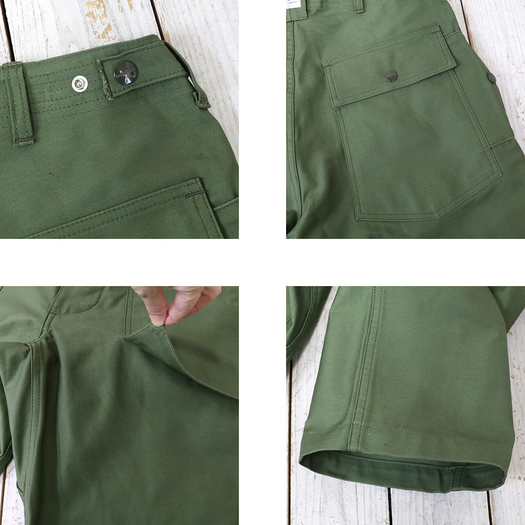 SASSAFRAS『F.S. CULTIVATOR PANTS(BACK SATIN)』(OLIVE)