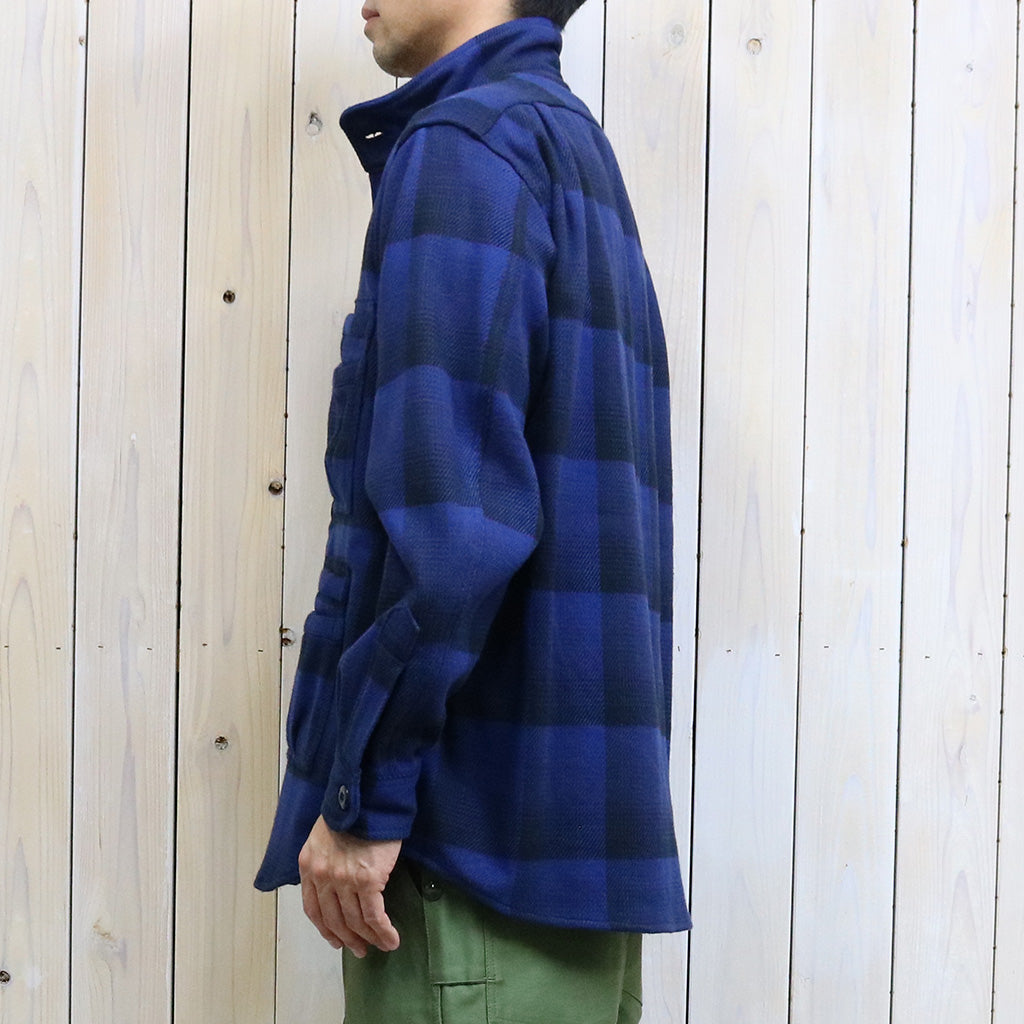 SASSAFRAS『OVERGROWN FATIGUE HALF(HEAVY FLANNEL)』(BLUE/BLACK)