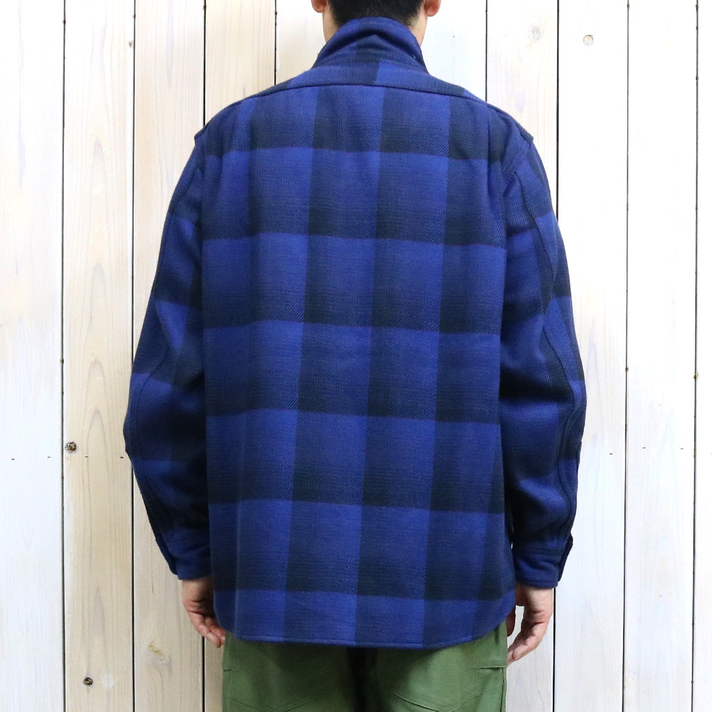 SASSAFRAS『OVERGROWN FATIGUE HALF(HEAVY FLANNEL)』(BLUE/BLACK)