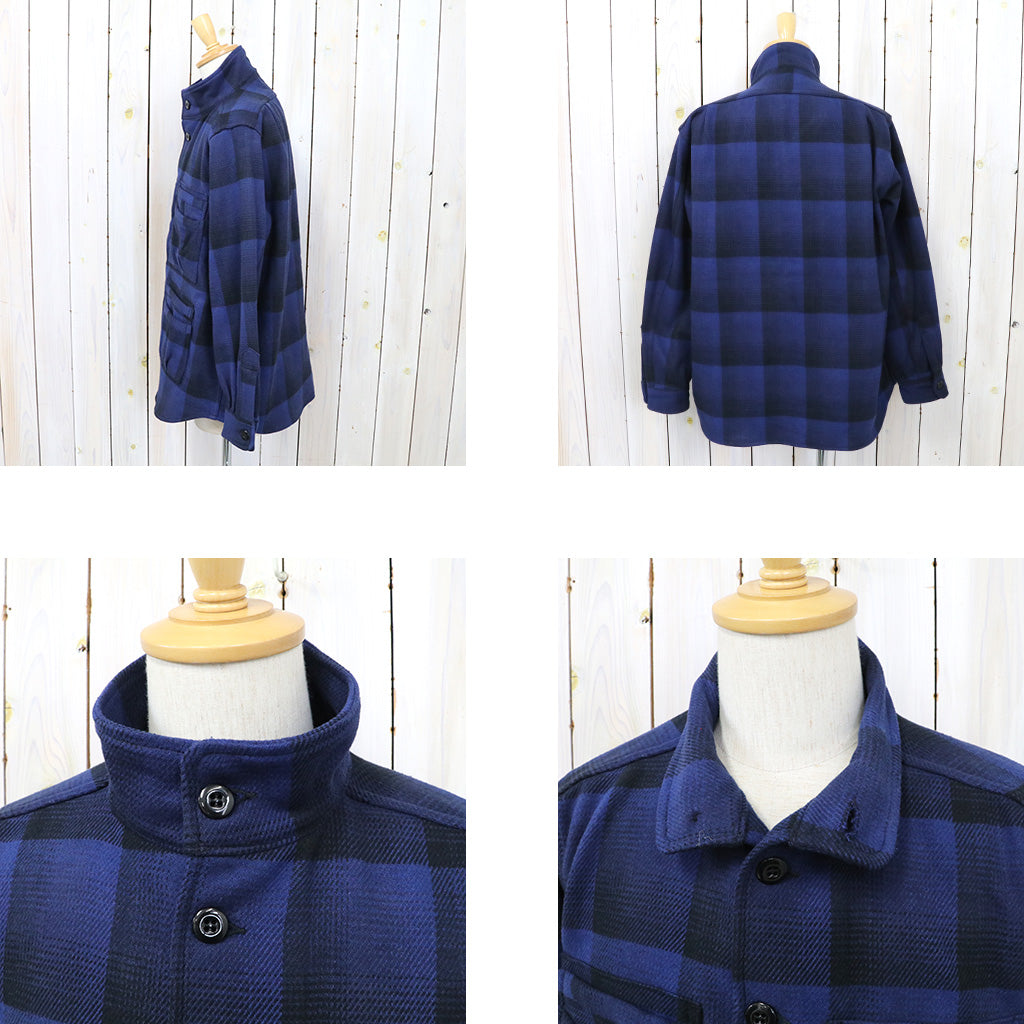 SASSAFRAS『OVERGROWN FATIGUE HALF(HEAVY FLANNEL)』(BLUE/BLACK)