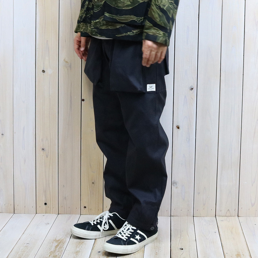 SASSAFRAS『DIGS CREW PANTS 4/5(DUCK)』(CHARCOAL)