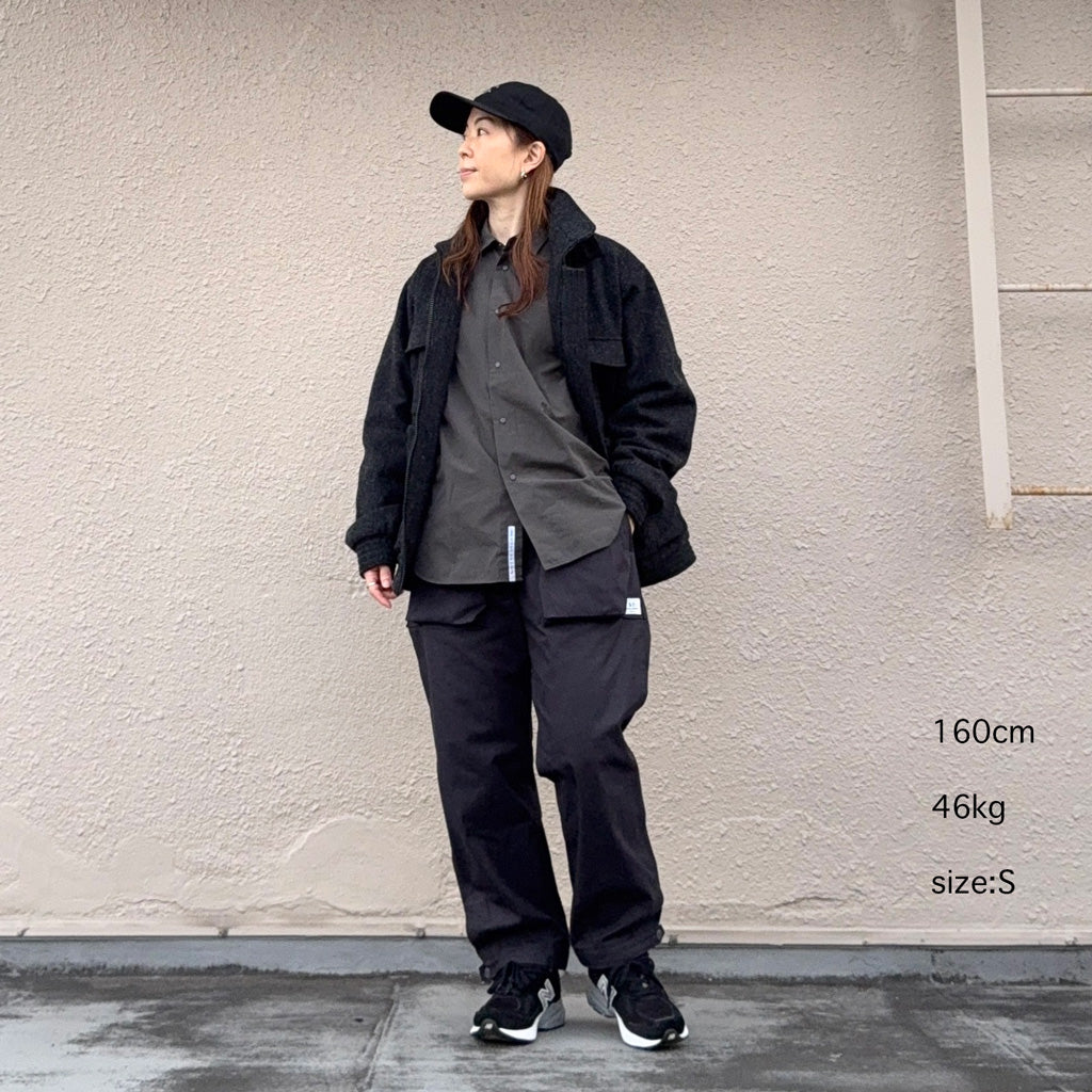 SASSAFRAS『DIGS CREW PANTS 4/5(DUCK)』(CHARCOAL)