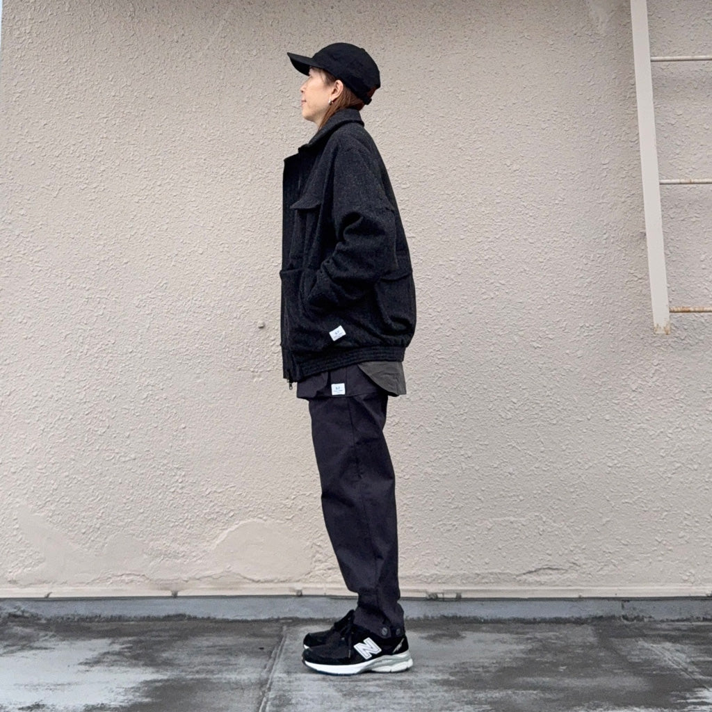 SASSAFRAS『DIGS CREW PANTS 4/5(DUCK)』(CHARCOAL)