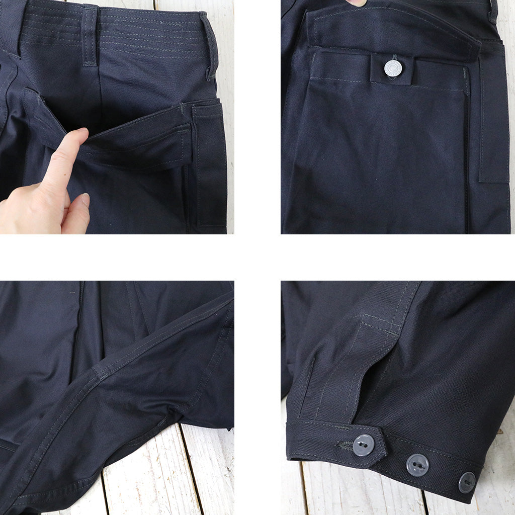SASSAFRAS『DIGS CREW PANTS 4/5(DUCK)』(CHARCOAL)