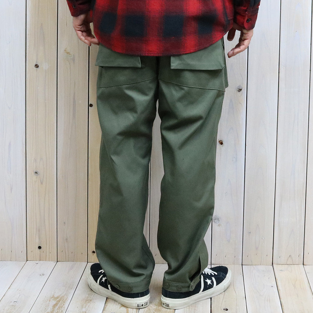 SASSAFRAS『DIGS CREW PANTS 4/5(DUCK)』(OLIVE)