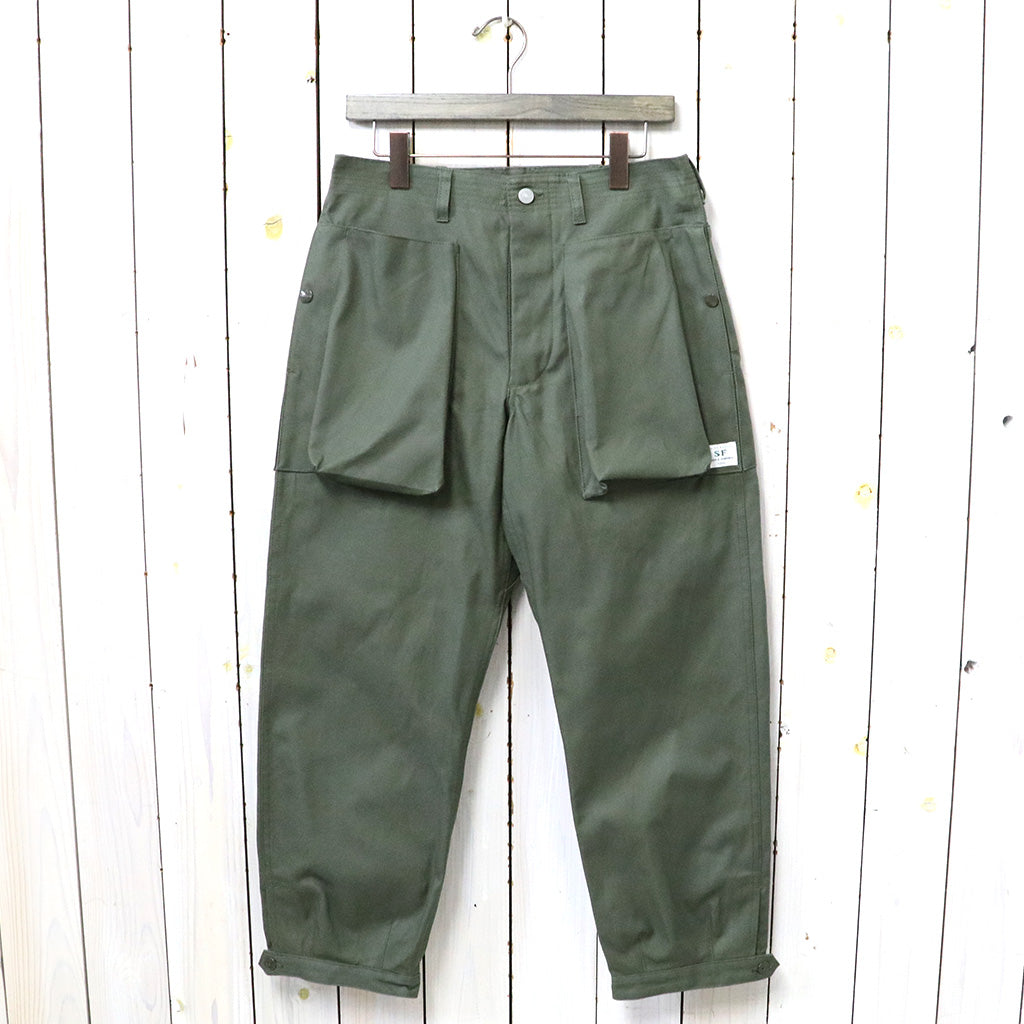 SASSAFRAS『DIGS CREW PANTS 4/5(DUCK)』(OLIVE)