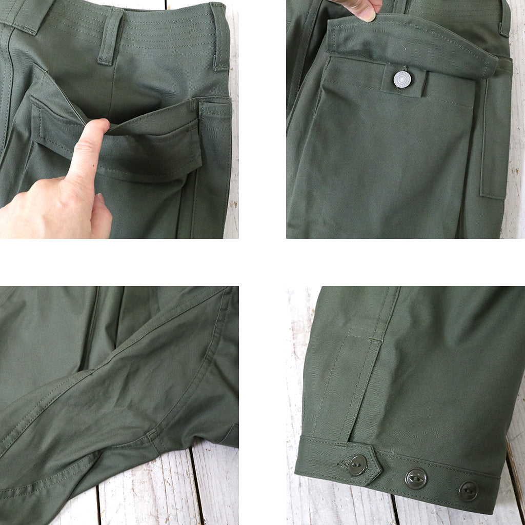 SASSAFRAS『DIGS CREW PANTS 4/5(DUCK)』(OLIVE)