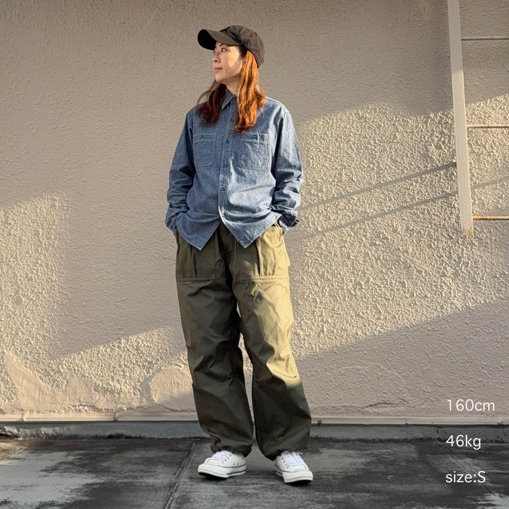 SASSAFRAS『OVERGROWN FATIGUE PANTS(DUCK)』(OLIVE)