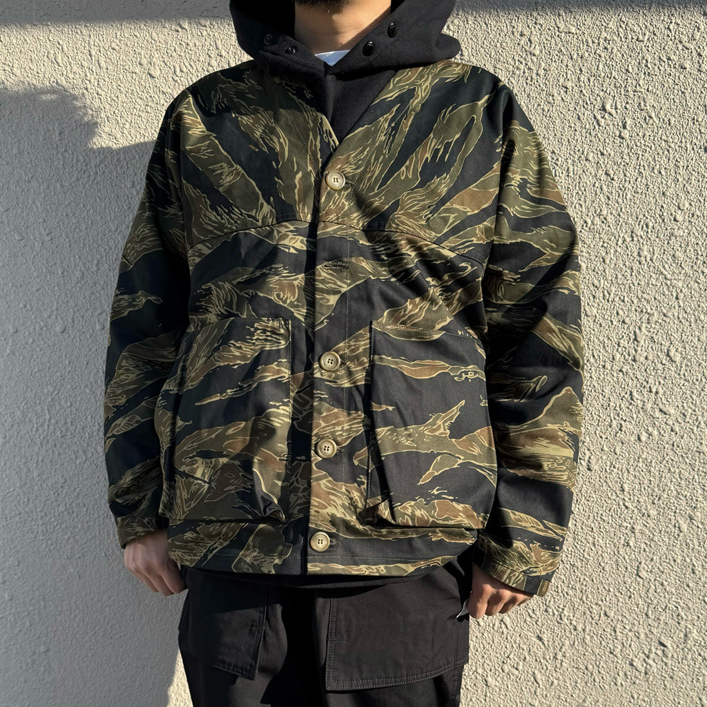 SASSAFRAS『DIGS CREW CARDE JACKET(TIGER TWILL)』(TIGER) – Reggieshop