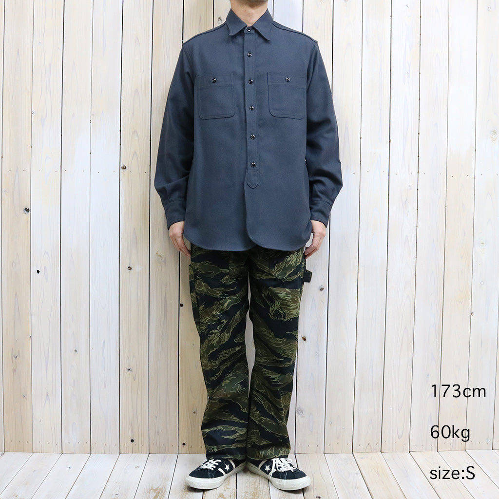 SASSAFRAS『GARDENING AT NIGHT SHIRT(HEAVY FLANNEL)』(DUSTY BLACK)