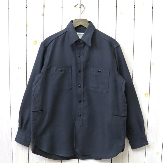 SASSAFRAS『GARDENING AT NIGHT SHIRT(HEAVY FLANNEL)』(DUSTY BLACK)