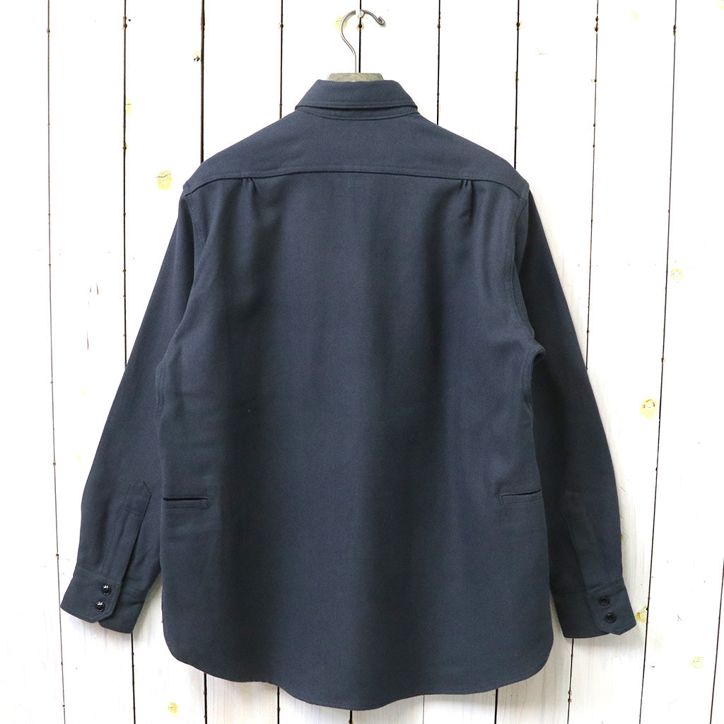 SASSAFRAS『GARDENING AT NIGHT SHIRT(HEAVY FLANNEL)』(DUSTY BLACK)