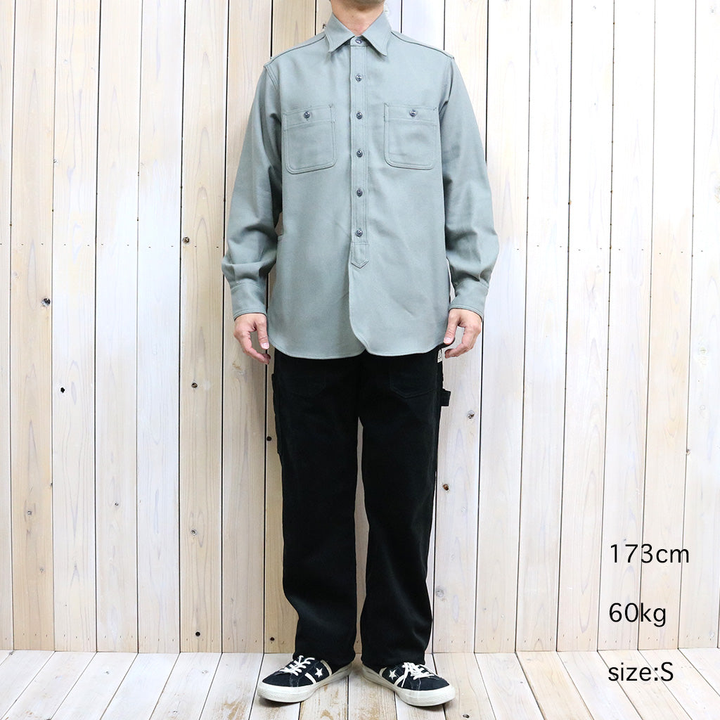 SASSAFRAS『GARDENING AT NIGHT SHIRT(HEAVY FLANNEL)』(DUSTY GRAY)