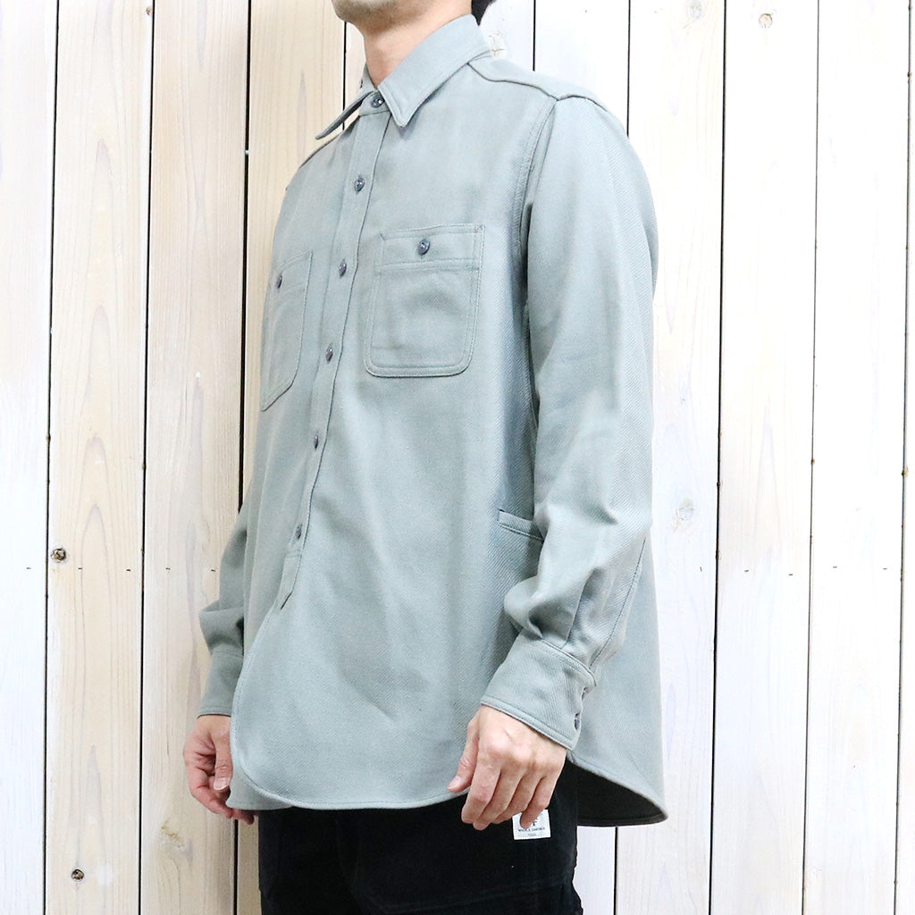 SASSAFRAS『GARDENING AT NIGHT SHIRT(HEAVY FLANNEL)』(DUSTY GRAY)