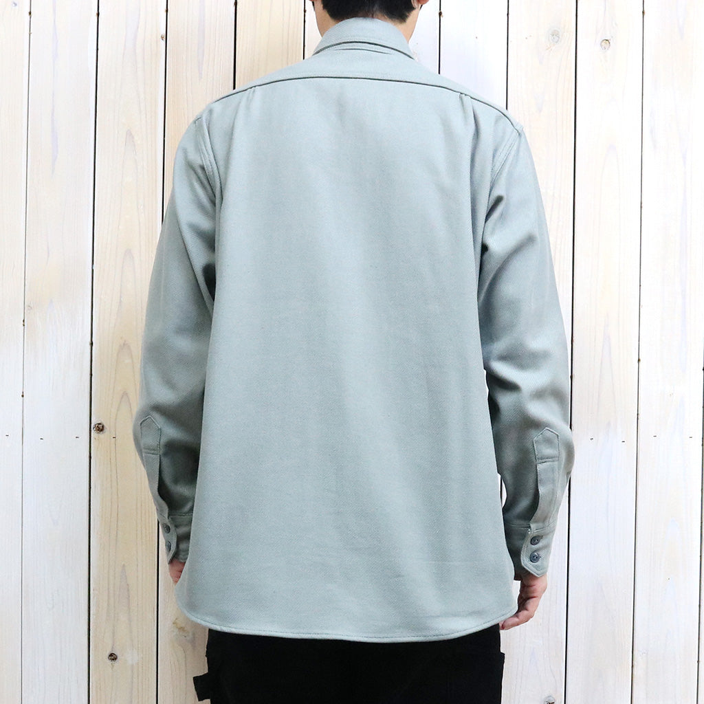 SASSAFRAS『GARDENING AT NIGHT SHIRT(HEAVY FLANNEL)』(DUSTY GRAY)