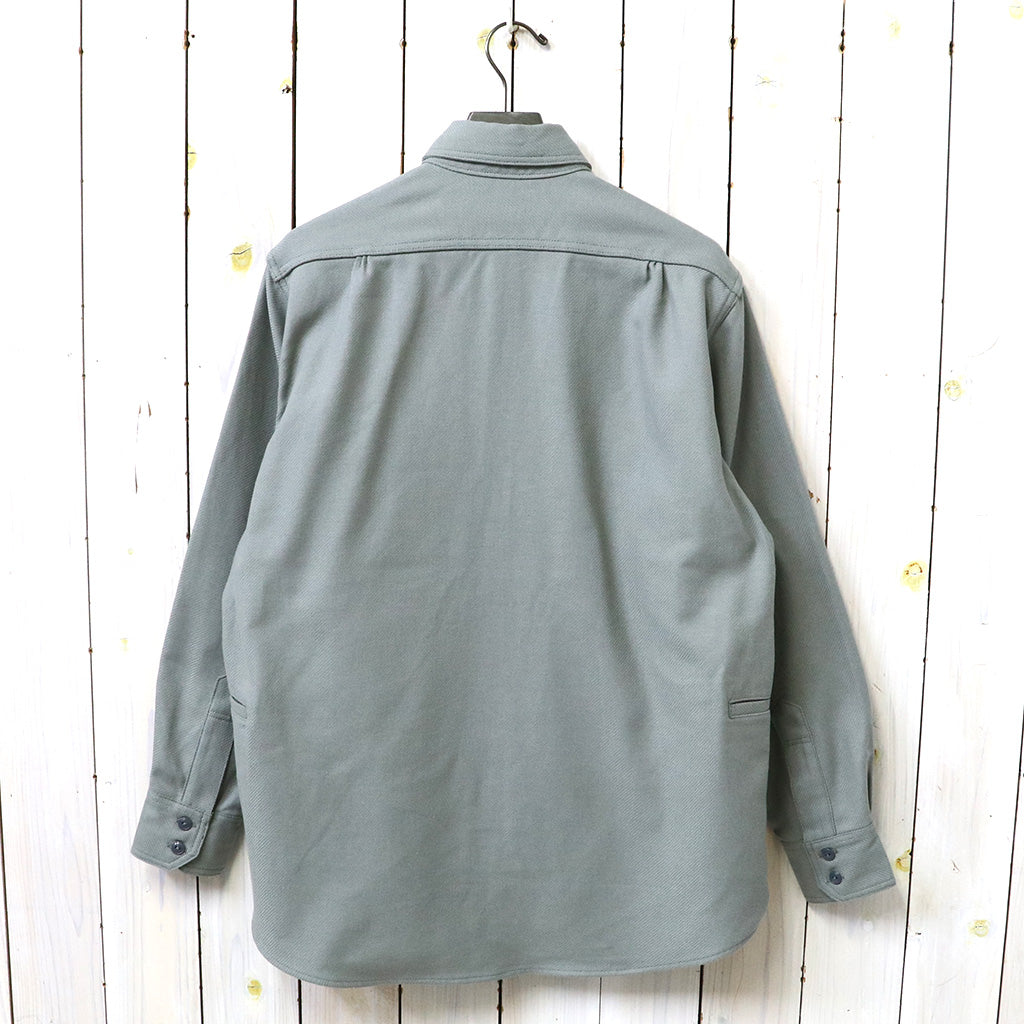 SASSAFRAS『GARDENING AT NIGHT SHIRT(HEAVY FLANNEL)』(DUSTY GRAY)