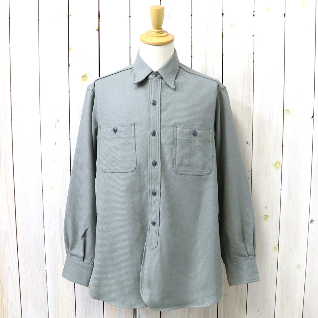 SASSAFRAS『GARDENING AT NIGHT SHIRT(HEAVY FLANNEL)』(DUSTY GRAY)