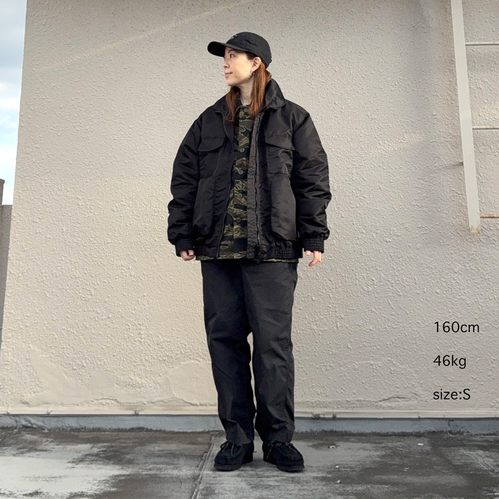 SASSAFRAS『D/C ARMOR JACKET HEAVY(RECYCLE NYLON TWILL)』(BLACK)