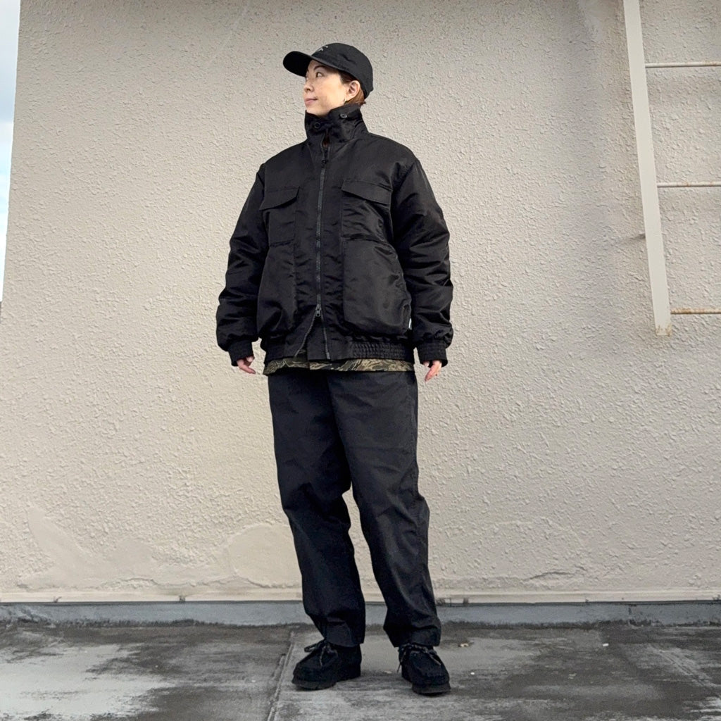 SASSAFRAS『D/C ARMOR JACKET HEAVY(RECYCLE NYLON TWILL)』(BLACK)