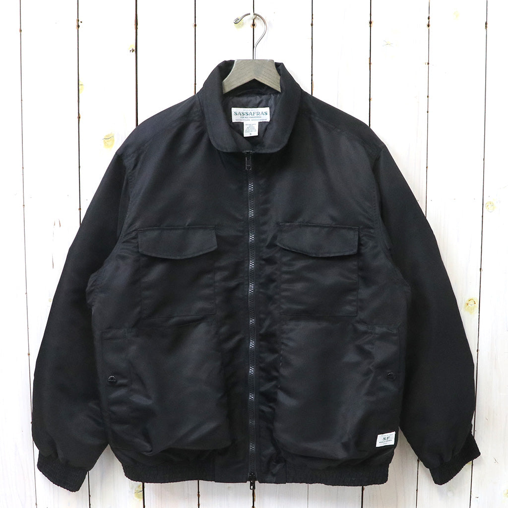 SASSAFRAS『D/C ARMOR JACKET HEAVY(RECYCLE NYLON TWILL)』(BLACK)