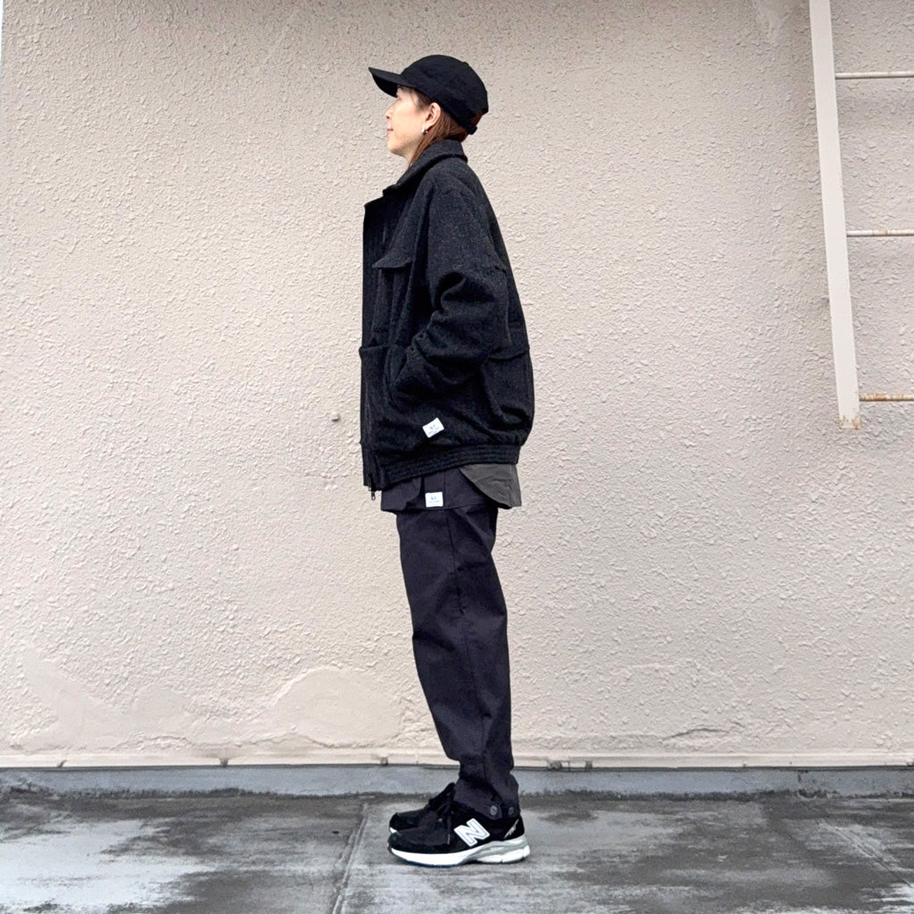 SASSAFRAS『D/C ARMOR JACKET HEAVY(HERRINGBONE BLANKET)』(CHARCOAL)