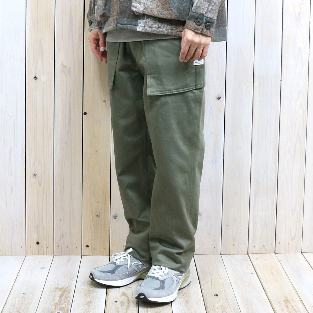 SASSAFRAS『CULTIVATOR PANTS(MILITARY SATIN)』(OLIVE)