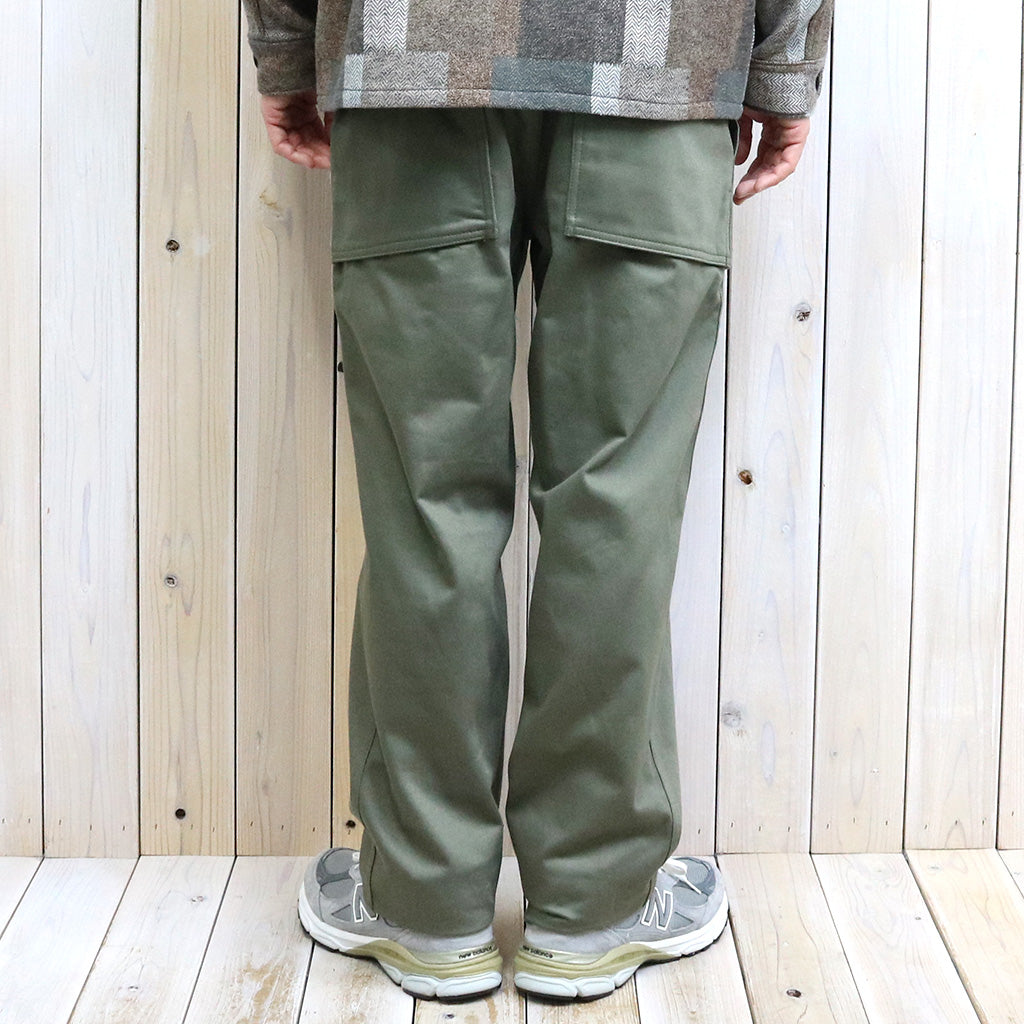 SASSAFRAS『CULTIVATOR PANTS(MILITARY SATIN)』(OLIVE)