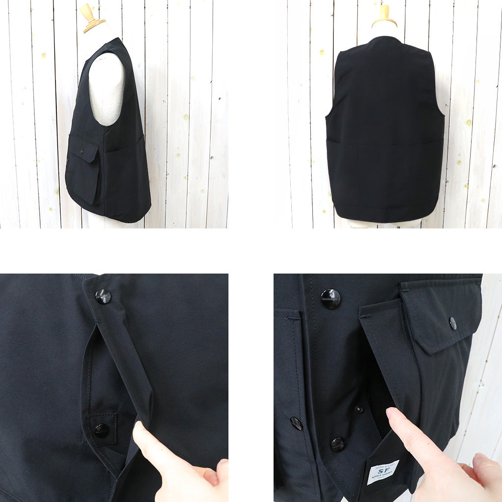 SASSAFRAS『CULTIVATOR VEST(P/C WEATHER)』(BLACK)