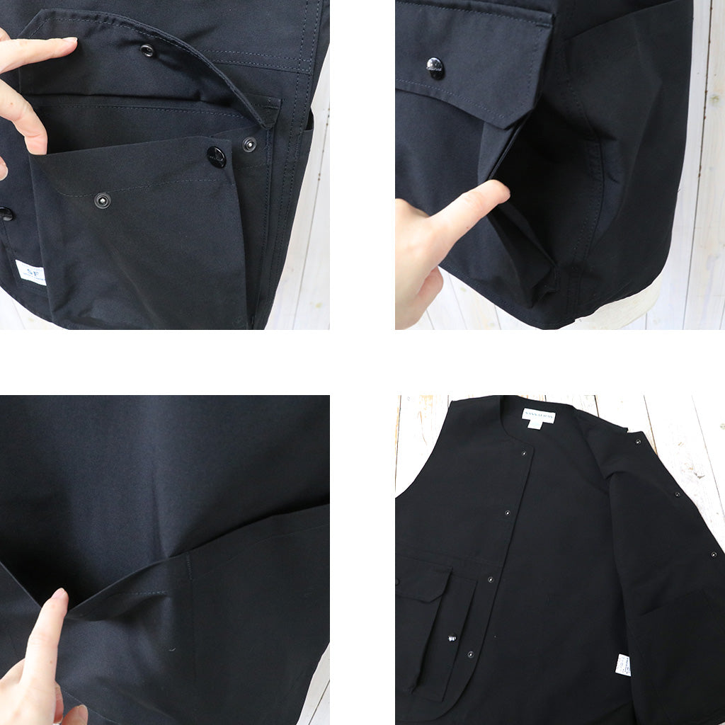 SASSAFRAS『CULTIVATOR VEST(P/C WEATHER)』(BLACK)