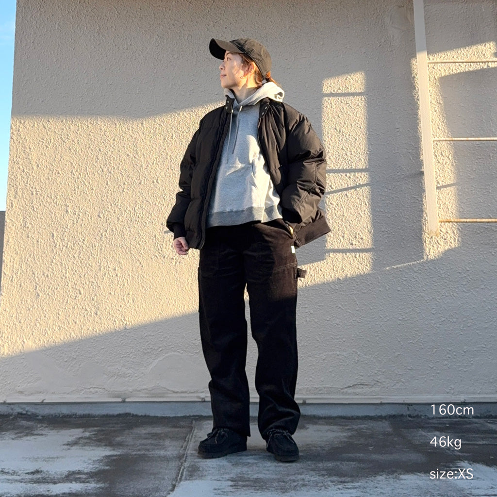 SASSAFRAS『FALL LEAF GARDENER PANTS(14W CORDUROY)』(BLACK)