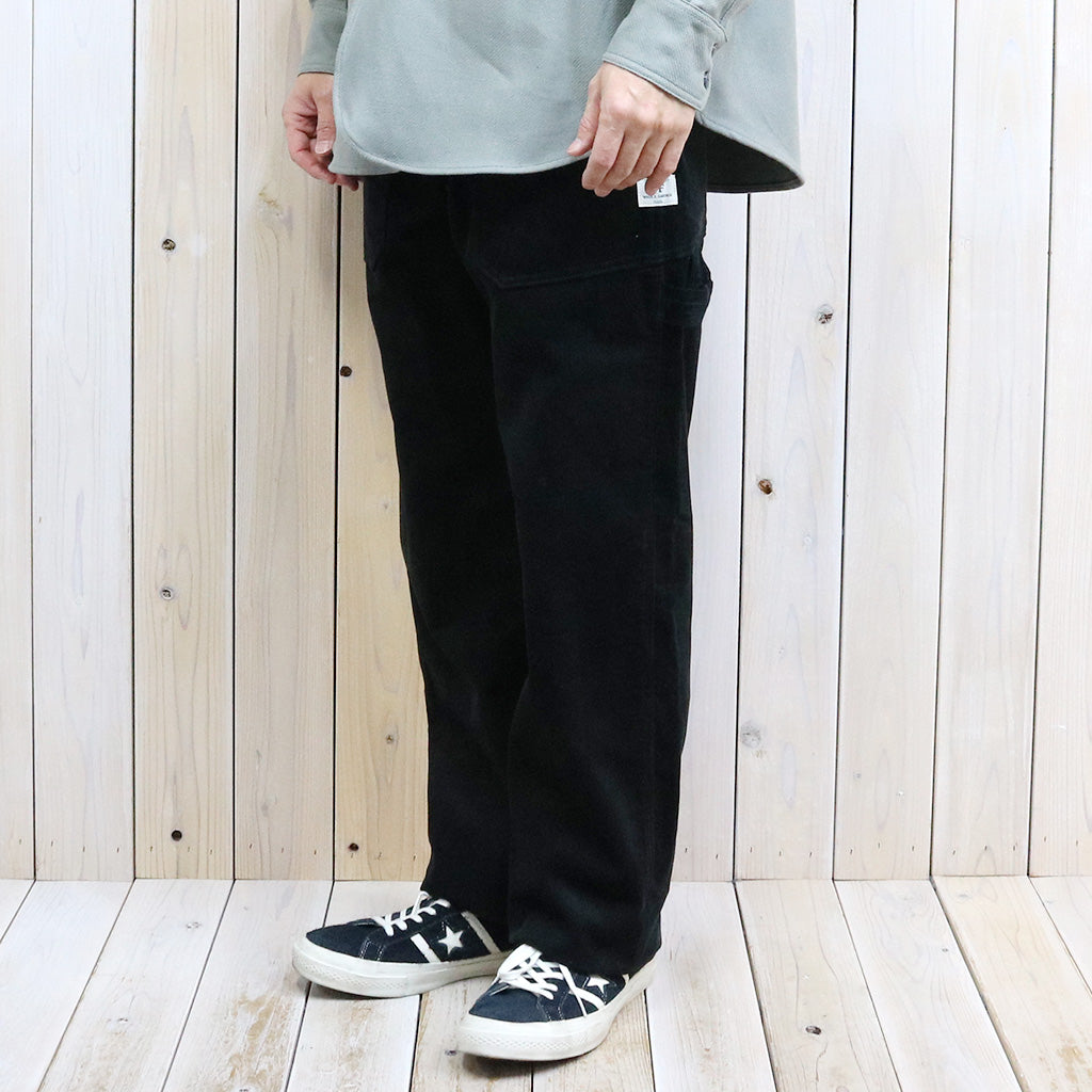 SASSAFRAS『FALL LEAF GARDENER PANTS(14W CORDUROY)』(BLACK)