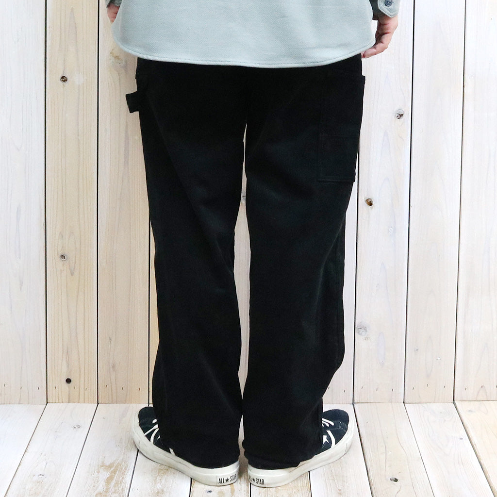 SASSAFRAS『FALL LEAF GARDENER PANTS(14W CORDUROY)』(BLACK)