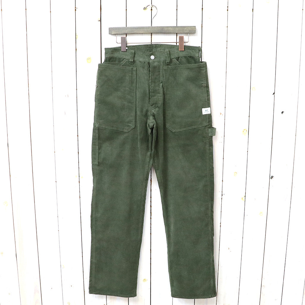 SASSAFRAS『FALL LEAF GARDENER PANTS(14W CORDUROY)』(OLIVE)