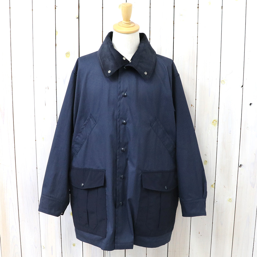 SASSAFRAS『BOTANICAL SCOUT TUBE COAT(C/N OXFORD)』(NAVY)