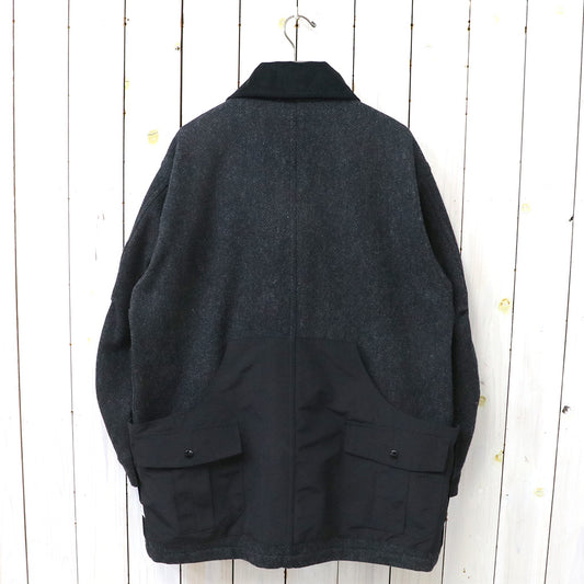 SASSAFRAS『BOTANICAL SCOUT TUBE COAT(HERRINGBONE BLANKET)』(CHARCOAL)