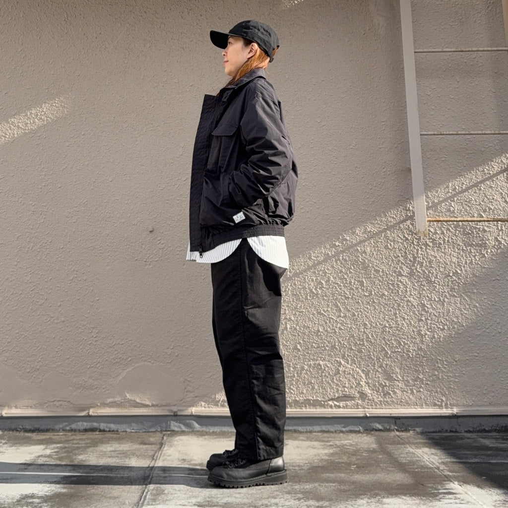 SASSAFRAS『D/C ARMOR JACKET LIGHT(TREK NYLON)』(BLACK)