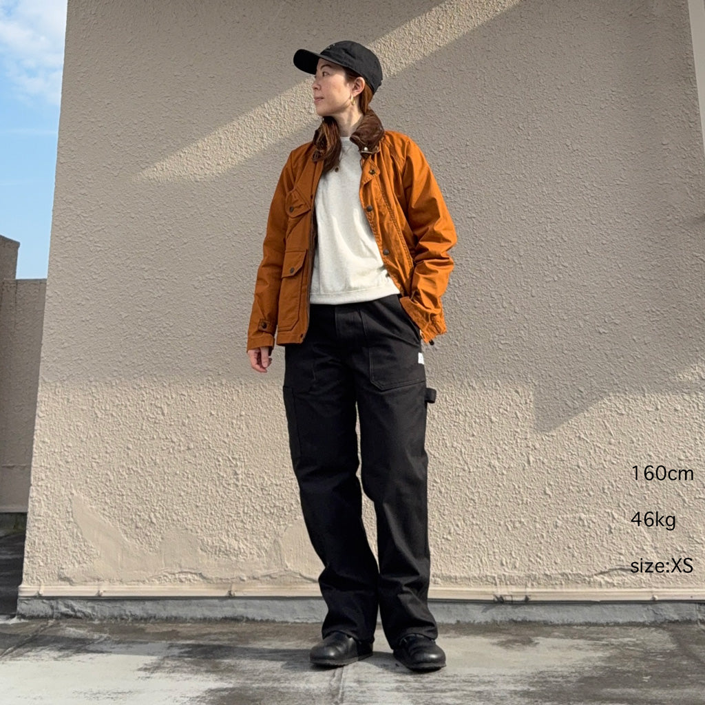 SASSAFRAS : FALL LEAF GARDENER PANTS(SELVAGE DUCK) (BLACK)