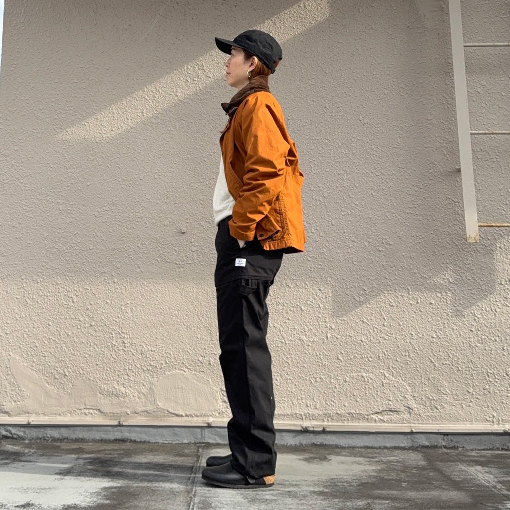 SASSAFRAS : FALL LEAF GARDENER PANTS(SELVAGE DUCK) (BLACK)