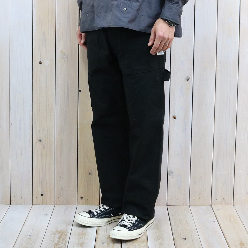 SASSAFRAS : FALL LEAF GARDENER PANTS(SELVAGE DUCK) (BLACK)