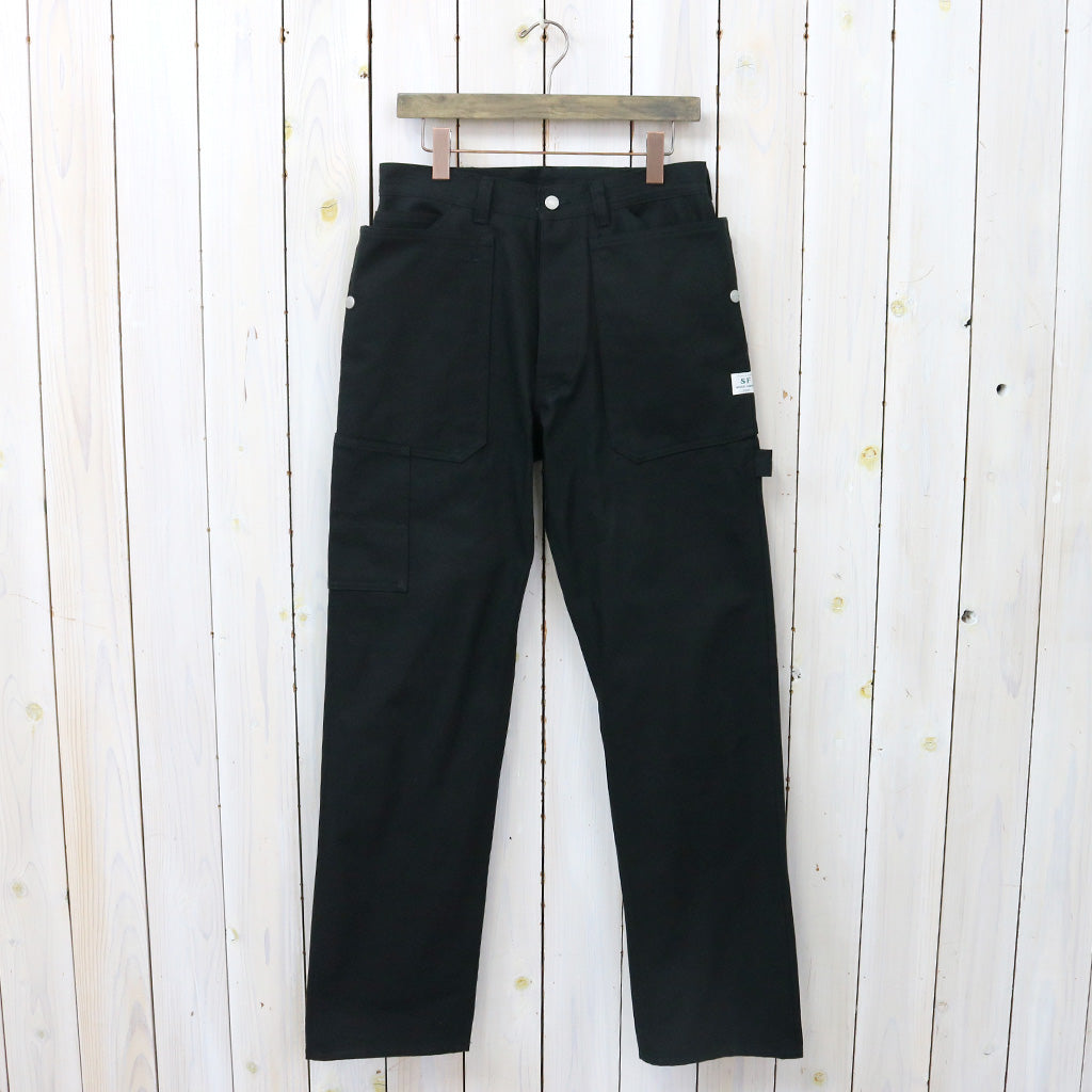 SASSAFRAS『FALL LEAF GARDENER PANTS(SELVAGE DUCK)』(BLACK)