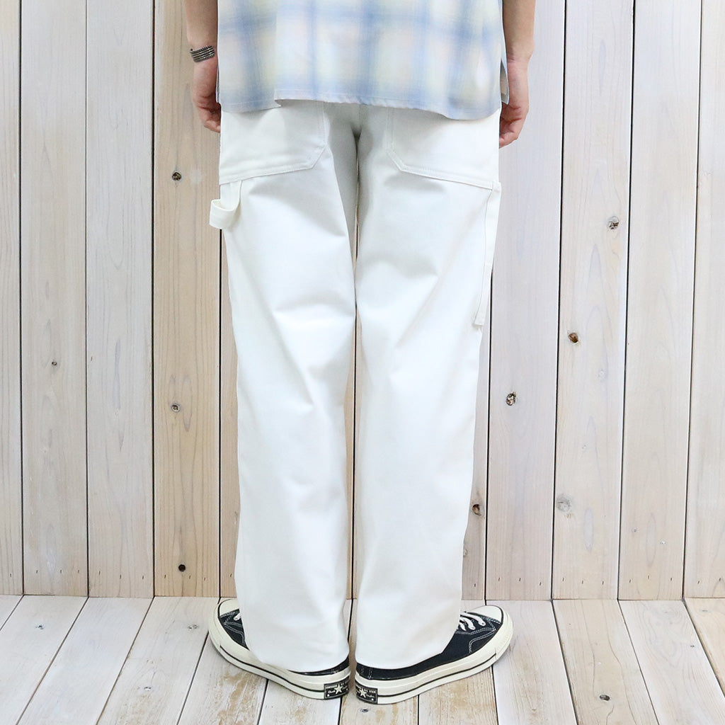 SASSAFRAS : FALL LEAF GARDENER PANTS(SELVAGE DUCK) (OFF WHITE)