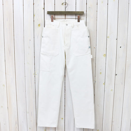 SASSAFRAS『FALL LEAF GARDENER PANTS(SELVAGE DUCK)』(OFF WHITE)