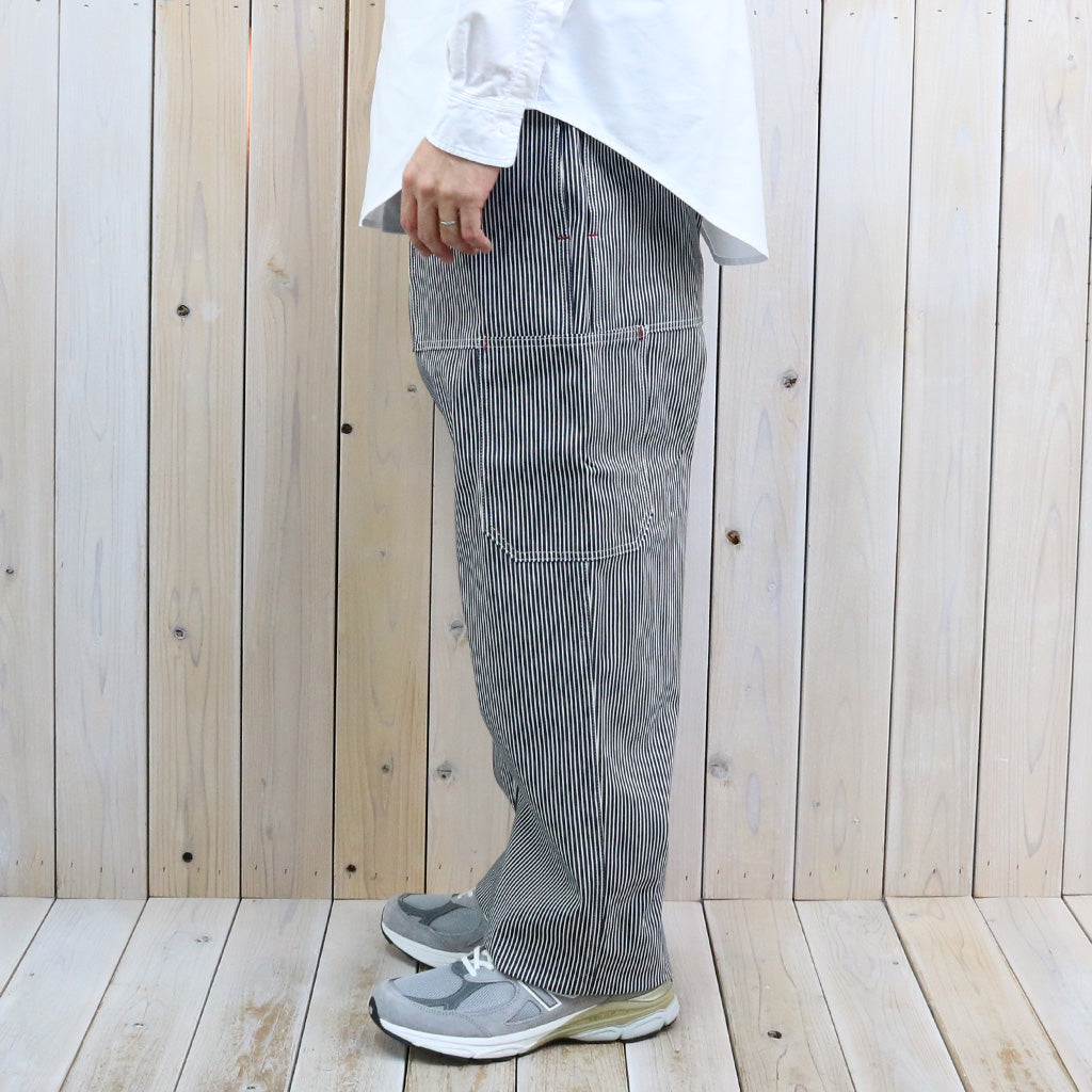 SASSAFRAS : T.P.LANDSCAPER PANTS(8oz INDIGO HICKORY) (WHITE/INDIGO)