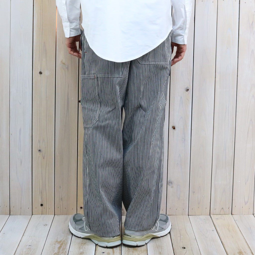 SASSAFRAS : T.P.LANDSCAPER PANTS(8oz INDIGO HICKORY) (WHITE/INDIGO)