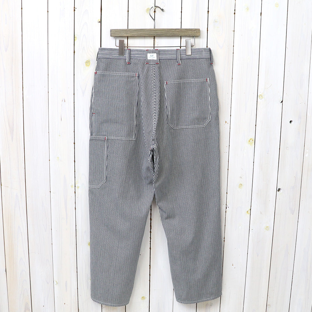 SASSAFRAS『T.P.LANDSCAPER PANTS(8oz INDIGO HICKORY)』(WHITE/INDIGO)