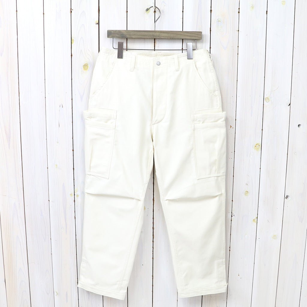 SASSAFRAS『OVERGROWN PANTS 4/5(BACK SATIN)』(NATURAL)