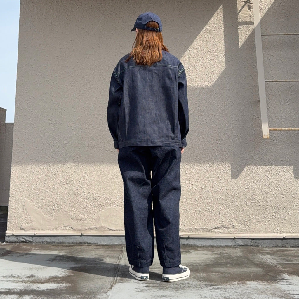 SASSAFRAS : GARDENERS JACKET(8oz MILITARY DENIM) (INDIGO)