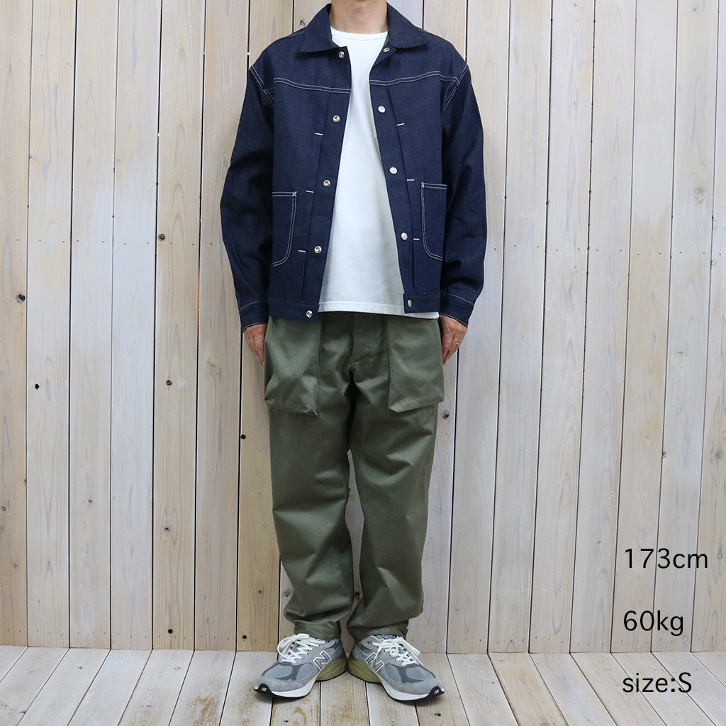 SASSAFRAS : GARDENERS JACKET(8oz MILITARY DENIM) (INDIGO)