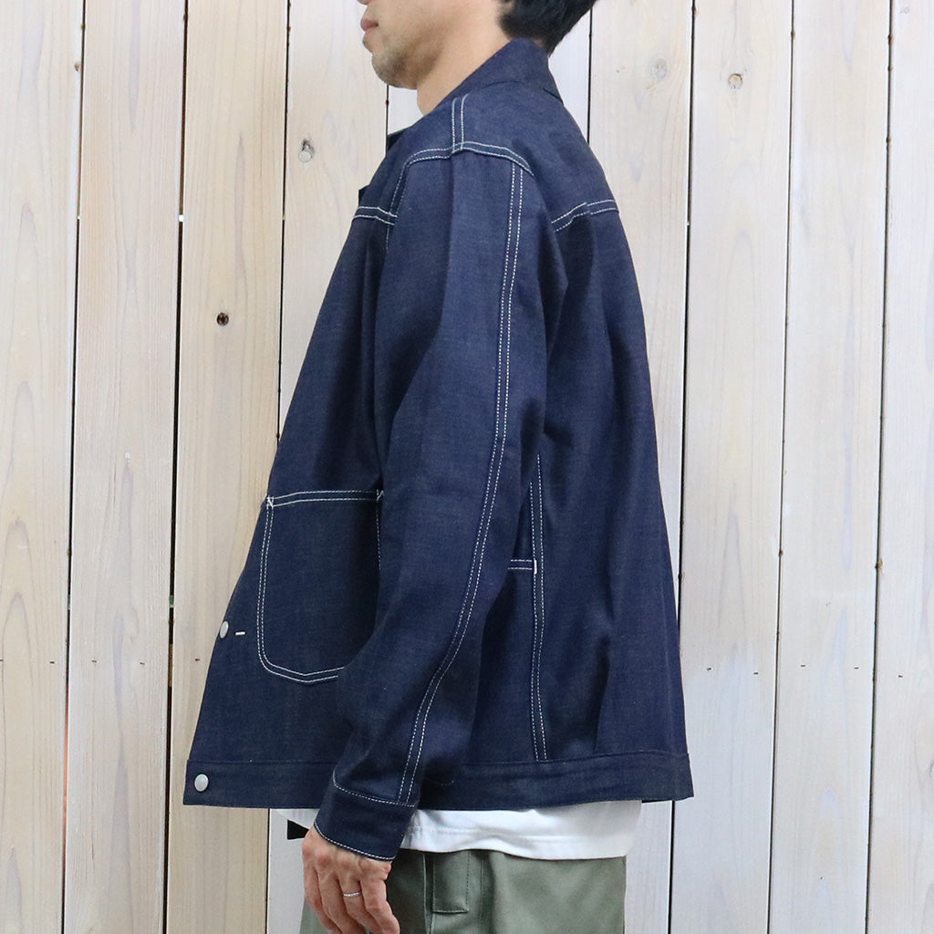 SASSAFRAS : GARDENERS JACKET(8oz MILITARY DENIM) (INDIGO)