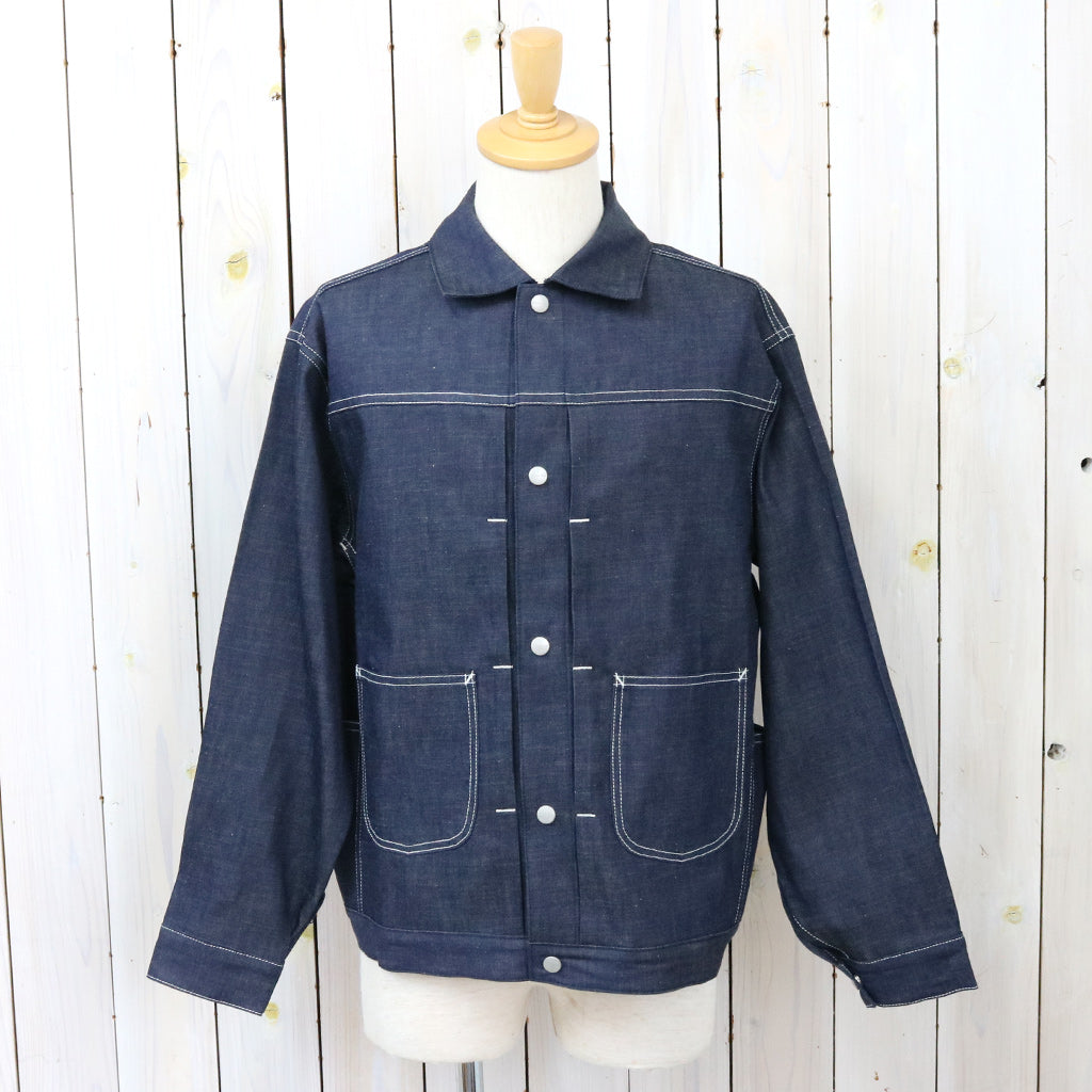 SASSAFRAS : GARDENERS JACKET(8oz MILITARY DENIM) (INDIGO)